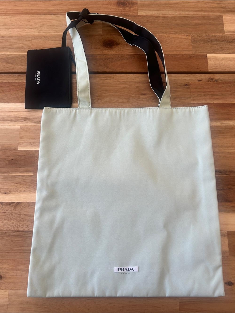 Prada Beauty Paradigme Tote Bag - Reversible Mint Green and Black